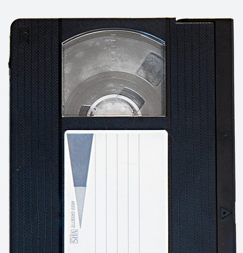 Moldy VHS Tape media digitizing